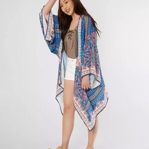 Flying Tomato Multicolor Kimono Tunic